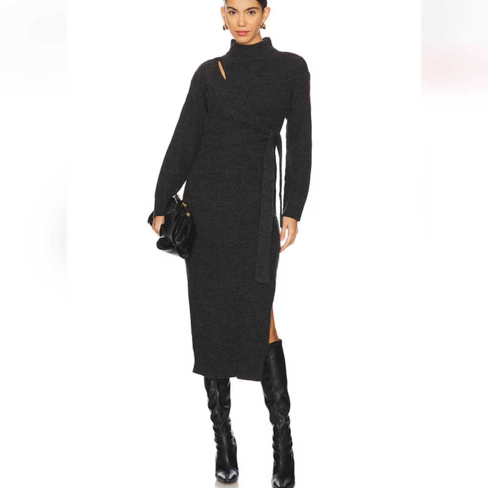 Elegant Black Knit Dress